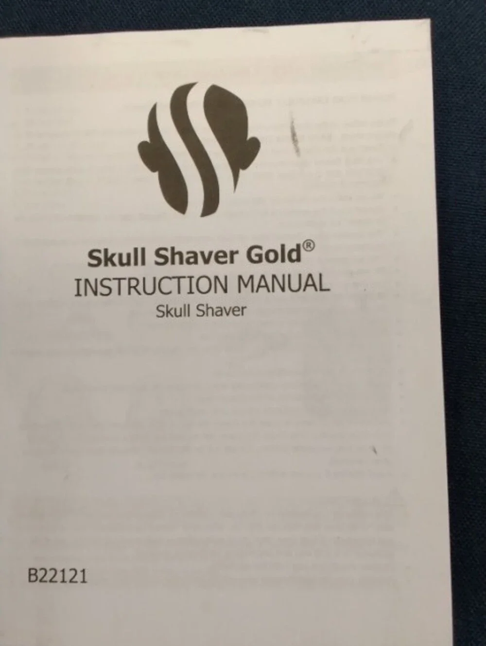 Gold Electric Head Shaver - Black